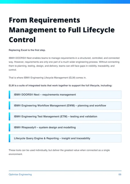 Page 6 of the guide: Full lifecycle